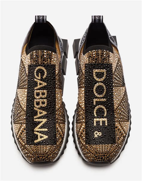 dolce gabbana rhinestone sneakers mens|dolce gabbana sneakers for women.